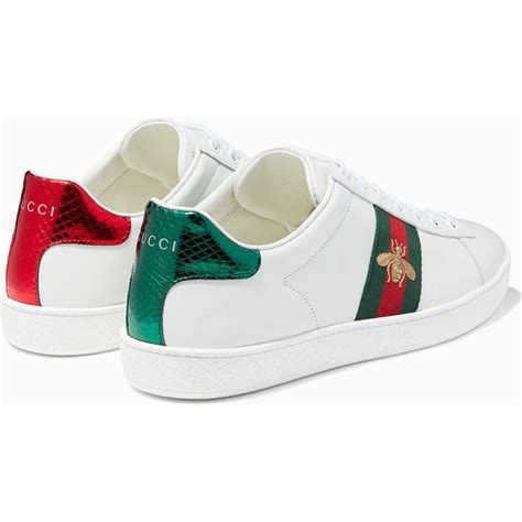 green and red gucci shoes|Gucci ace bee sneaker.